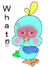 Happy Blue Bird [Fuku] English sticker #12012761