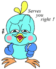 Happy Blue Bird [Fuku] English sticker #12012773