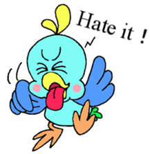 Happy Blue Bird [Fuku] English sticker #12012778