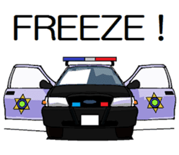 POLICE CAR sticker #12012987