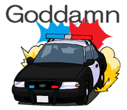 POLICE CAR sticker #12012988