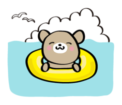 Day-to-day Friendly Bear sticker #12012995