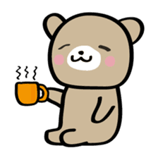 Day-to-day Friendly Bear sticker #12013001