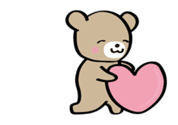 Day-to-day Friendly Bear sticker #12013003