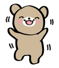 Day-to-day Friendly Bear sticker #12013012