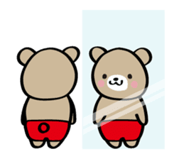 Day-to-day Friendly Bear sticker #12013015