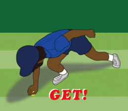 go for it! ball person sticker #12013320
