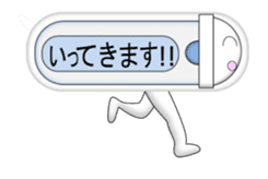 Japanese style restroom talk move ver sticker #12014438