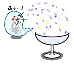 Summer tradition "cool ghost" sticker #12014762