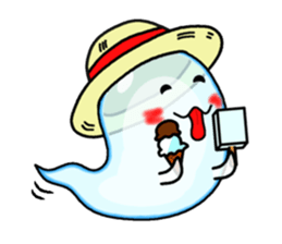 Summer tradition "cool ghost" sticker #12014770