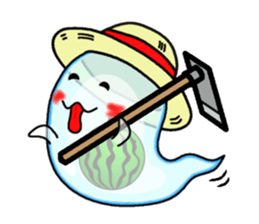 Summer tradition "cool ghost" sticker #12014771