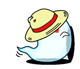 Summer tradition "cool ghost" sticker #12014783