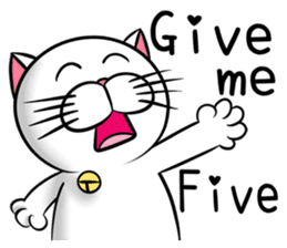 Stupid Fat White Cat 2 sticker #12015088