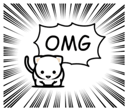 Exaggerated cats! sticker #12015740
