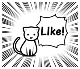 Exaggerated cats! sticker #12015745