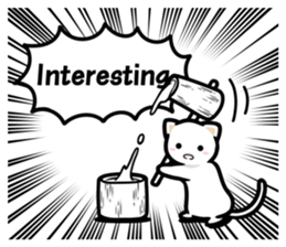 Exaggerated cats! sticker #12015748