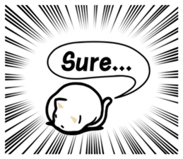 Exaggerated cats! sticker #12015754