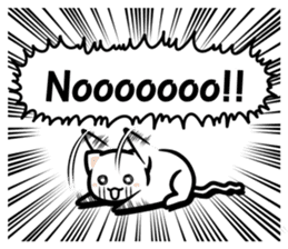Exaggerated cats! sticker #12015757
