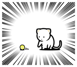 Exaggerated cats! sticker #12015759