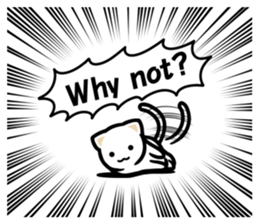 Exaggerated cats! sticker #12015770