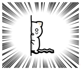 Exaggerated cats! sticker #12015773