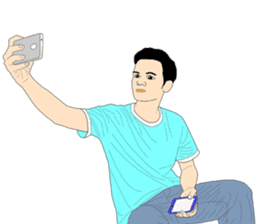 His friends Dadao sticker #12015863