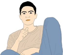 His friends Dadao sticker #12015866