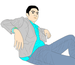 His friends Dadao sticker #12015871