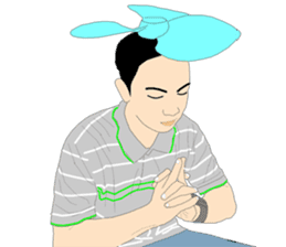 His friends Dadao sticker #12015873