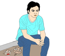 His friends Dadao sticker #12015894