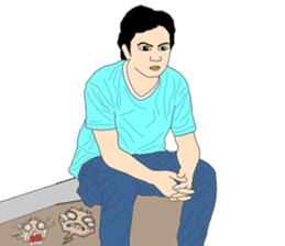 His friends Dadao sticker #12015894