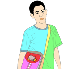 His friends Dadao sticker #12015896