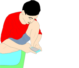 His friends Dadao sticker #12015900