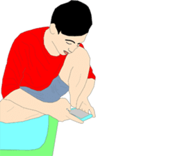 His friends Dadao sticker #12015900