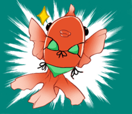 Goldfish and Summer sticker #12016191
