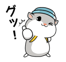 It move! The Mountaineering Hamster. sticker #12016415