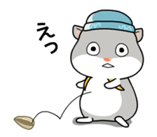 It move! The Mountaineering Hamster. sticker #12016431