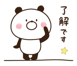 Warmly, Mr. panda 2 sticker #12016503