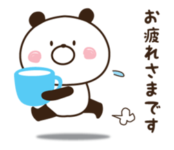 Warmly, Mr. panda 2 sticker #12016505