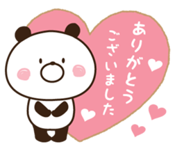 Warmly, Mr. panda 2 sticker #12016506