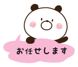 Warmly, Mr. panda 2 sticker #12016530