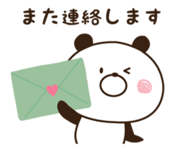 Warmly, Mr. panda 2 sticker #12016540