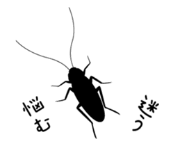 Cockroach moving sticker #12016803