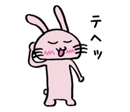 Howahowa rabbit2 sticker #12017601