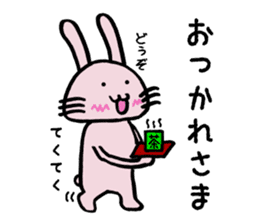 Howahowa rabbit2 sticker #12017603