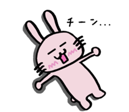 Howahowa rabbit2 sticker #12017606