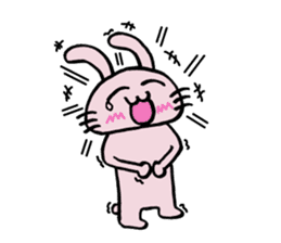 Howahowa rabbit2 sticker #12017617