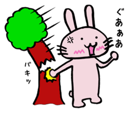 Howahowa rabbit2 sticker #12017619