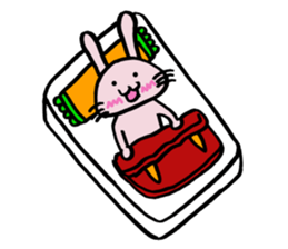 Howahowa rabbit2 sticker #12017633