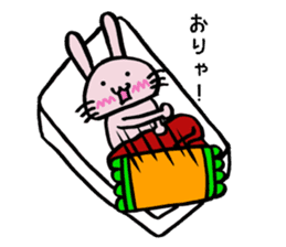Howahowa rabbit2 sticker #12017634